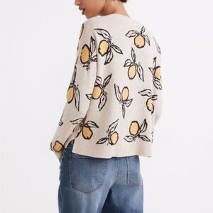 Madewell Tangerine Sketch Pullover Sweater